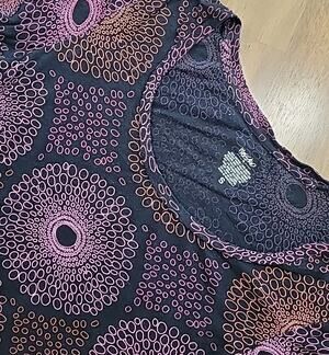 Vintage 90s Abstract Tee Shirt Textured Thrashed Boho Fairy Grunge Y2K Small